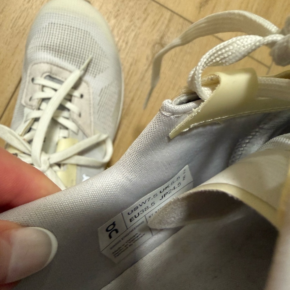 On Running White Athletic Sneakers - Picture 3 of 4